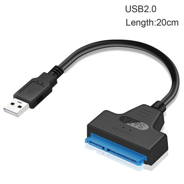USB 3.0 SATA 3 Cable Sata to USB 3.0 Adapter Up to 6 Gbps Support for 2.5 Inch External SSD HDD Hard Drive 22 Pin Sata III Cable