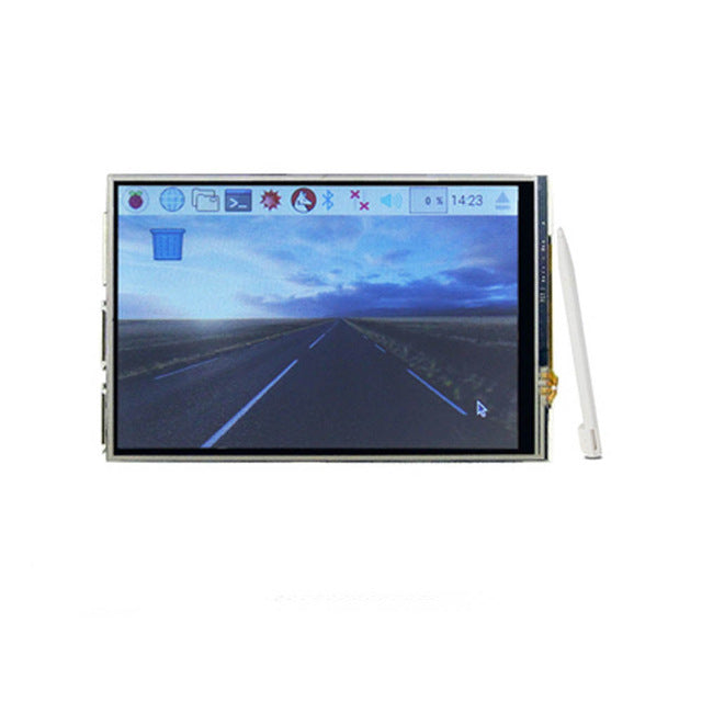 3.5 inch Raspberry Pi 4 Model B Touch Screen 480*320 LCD Display + Touch Pen + Dual Use ABS Case Box Shell for Raspberry Pi 4