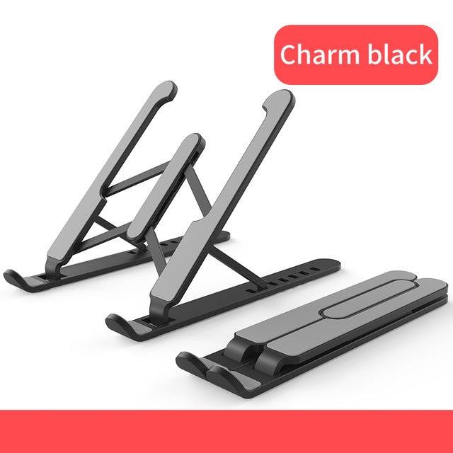 GOOJODOQ Adjustable Foldable Laptop Stand Non-slip Desktop Notebook Holder Laptop Stand For Macbook Pro Air iPad Pro DELL HP