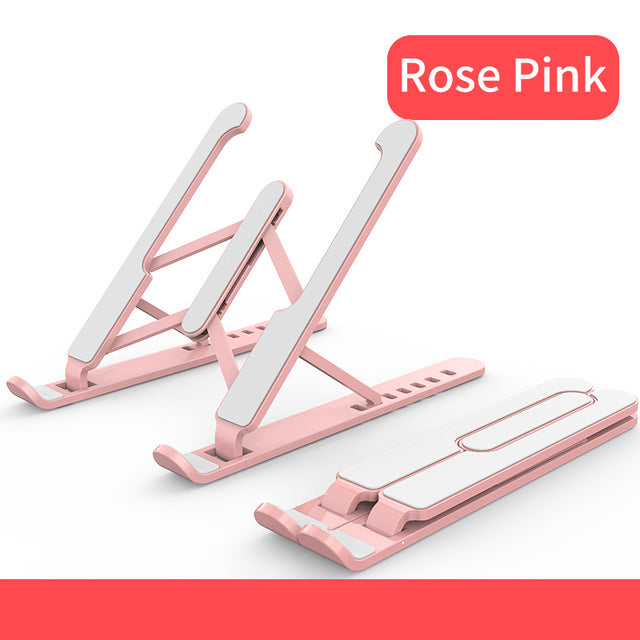 GOOJODOQ Adjustable Foldable Laptop Stand Non-slip Desktop Notebook Holder Laptop Stand For Macbook Pro Air iPad Pro DELL HP