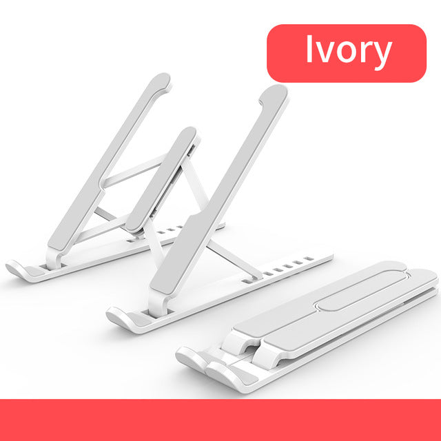 GOOJODOQ Adjustable Foldable Laptop Stand Non-slip Desktop Notebook Holder Laptop Stand For Macbook Pro Air iPad Pro DELL HP