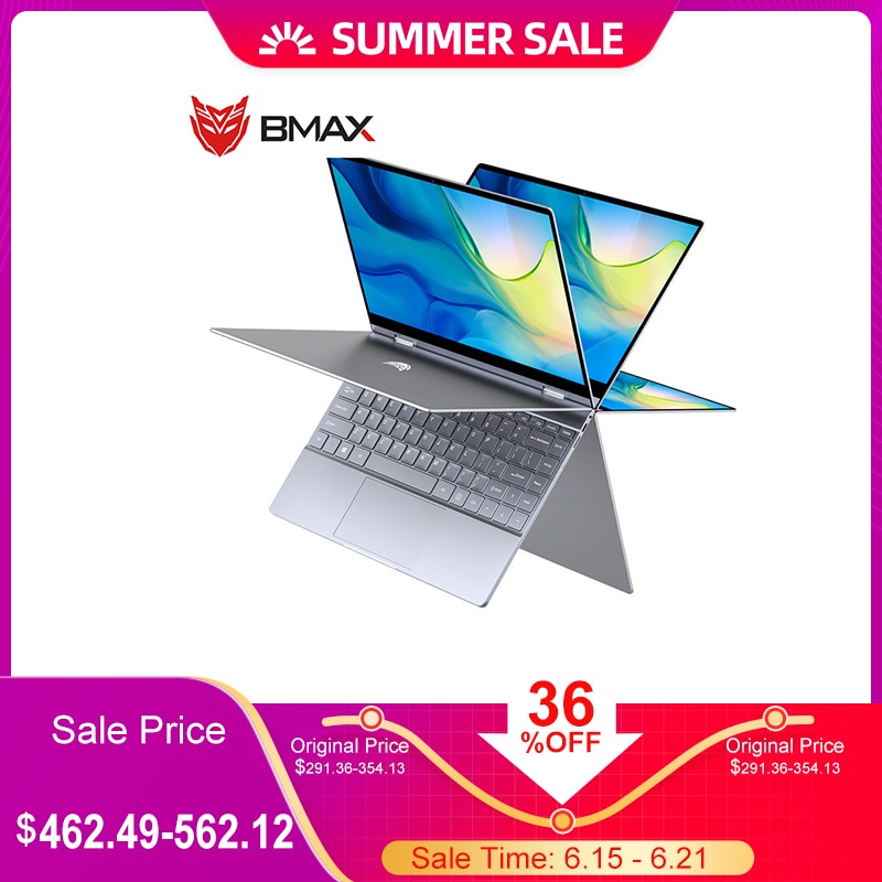 BMAX Y13  Laptop 13.3 inch Intel Gemini Lake N4100 8GB RAM 256GB ROM SSD LPDDR4 1920 *1080 IPS  Win 10 Ultra-Thin Notebook