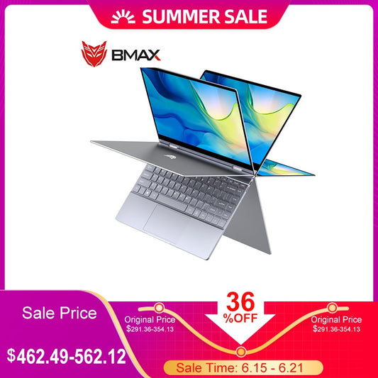 BMAX Y13  Laptop 13.3 inch Intel Gemini Lake N4100 8GB RAM 256GB ROM SSD LPDDR4 1920 *1080 IPS  Win 10 Ultra-Thin Notebook
